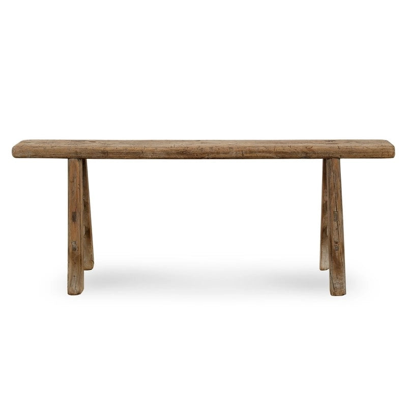 Banc Noodle en bois recyclé – Bois naturel vieilli – Plusieurs tailles