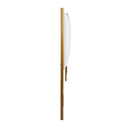 Tête de lit King size en velours capitonné avec motifs verticaux et cadre en métal doré – Crème / Noir / Gris / Vert Sauge