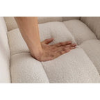 Fauteuil à bascule planeur rembourré en velours avec dossier haut – Plusieurs couleurs – 1 place