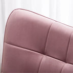 Fauteuil d'appoint capitonné en velours avec pouf – Jaune / Mauve / Bleu / Gris – 1 place