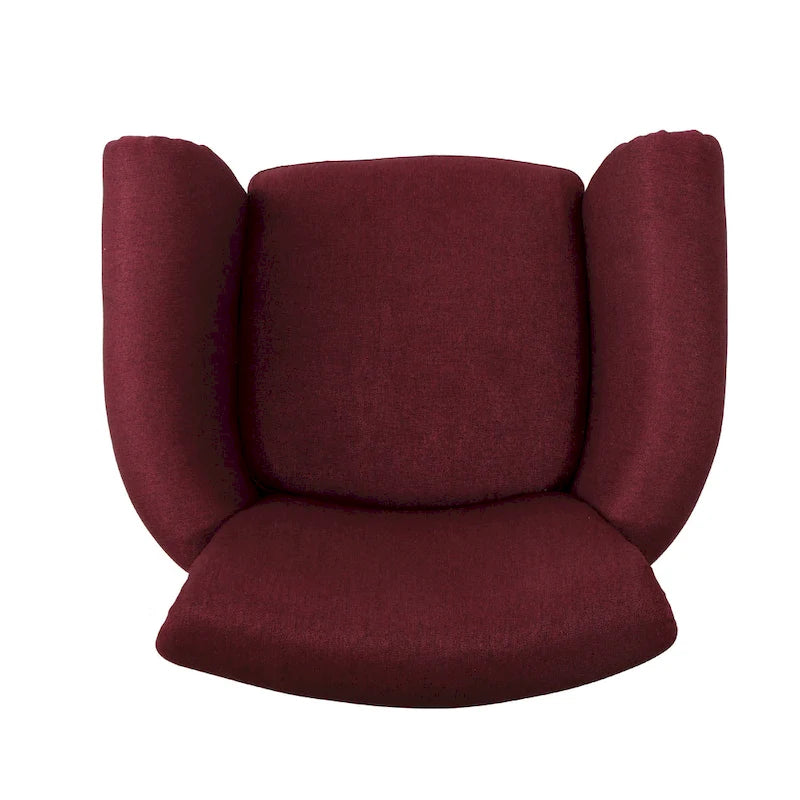 Fauteuil Club Contemporain à Accoudoirs Volutés avec Clous Décoratifs – Café / Vin / Bleu Marine / Bleu Acier – 1 place