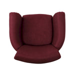 Fauteuil Club Contemporain à Accoudoirs Volutés avec Clous Décoratifs – Café / Vin / Bleu Marine / Bleu Acier – 1 place