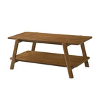 Table basse avec étagère en bois Metz Roundhill Furniture, style moderne du milieu du siècle
