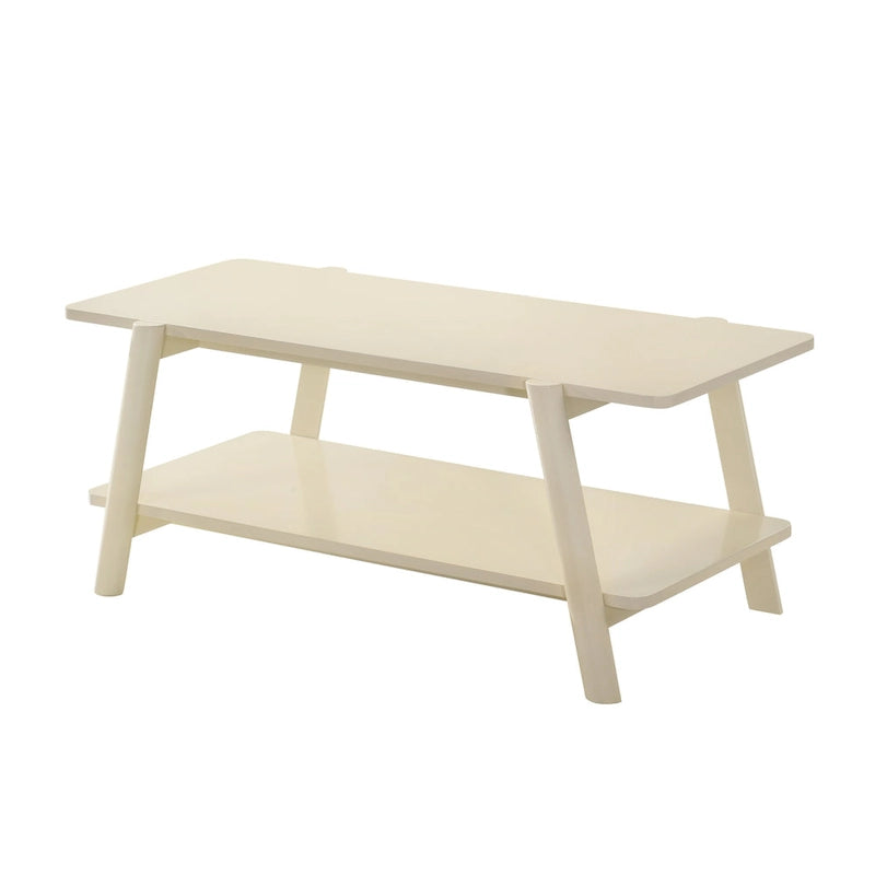Table basse avec étagère en bois Metz Roundhill Furniture, style moderne du milieu du siècle