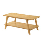 Table basse avec étagère en bois Metz Roundhill Furniture, style moderne du milieu du siècle