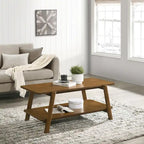 Table basse avec étagère en bois Metz Roundhill Furniture, style moderne du milieu du siècle