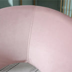 Fauteuil d'appoint en velours avec piètement luge en métal doré – Gris / Bleu / Rose / Vert – 1 place
