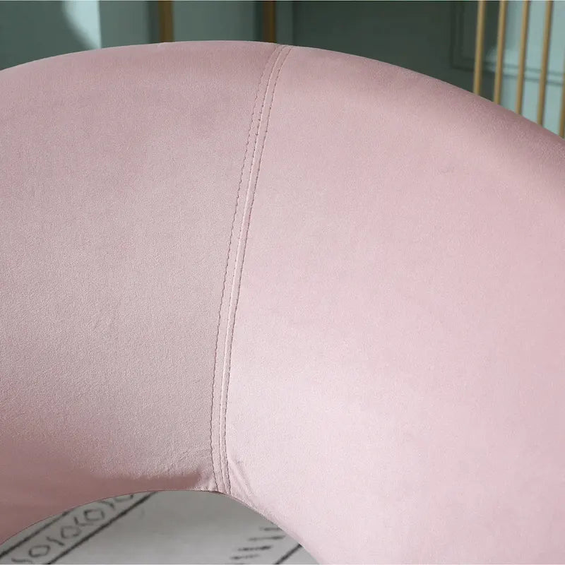 Fauteuil d'appoint en velours avec piètement luge en métal doré – Gris / Bleu / Rose / Vert – 1 place