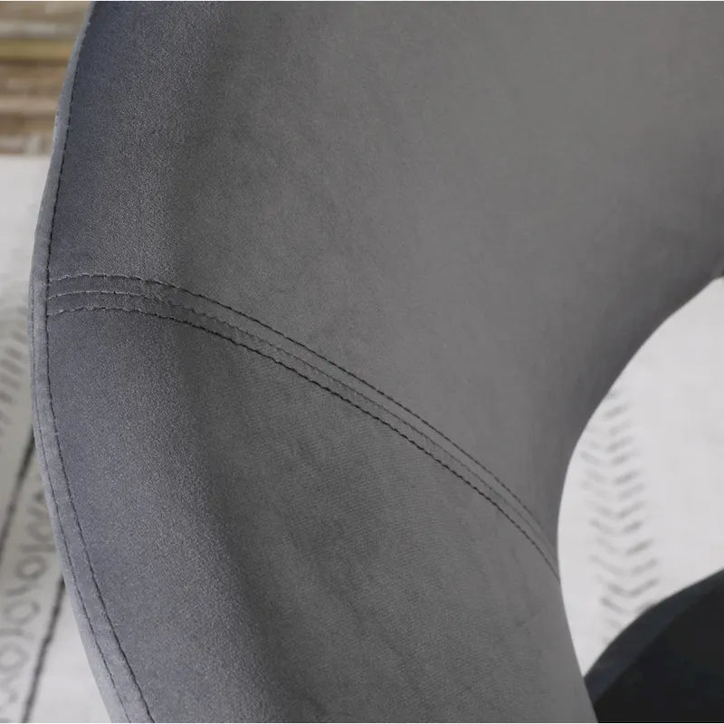 Fauteuil d'appoint en velours avec piètement luge en métal doré – Gris / Bleu / Rose / Vert – 1 place
