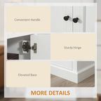 Bahut buffet avec 2 tiroirs et placard à double porte – Gris / Blanc / Noir