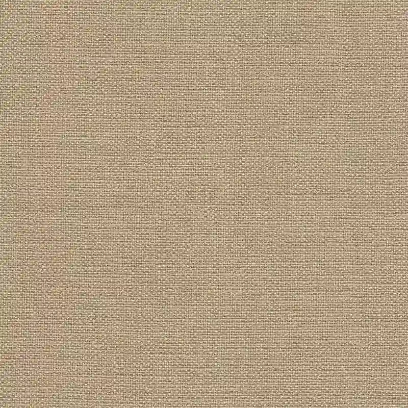 Banc de rangement capitonné avec garniture cloutée en bronze et pieds en bois – Beige / Damassé rouge et doré / Médaillon orange et crème / Tissé gris – 2-3 personnes