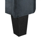 Causeuse touffetée en microfibre avec accoudoirs incurvés – Noir / Marron / Gris / Bleu / Beige – 2 places