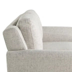 Causeuse touffetée en microfibre avec accoudoirs incurvés – Noir / Marron / Gris / Bleu / Beige – 2 places
