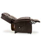 Fauteuil releveur traditionnel 3 positions avec télécommande filaire – Bleu / Rouge / Noir / Marron / Gris tourterelle – 1 place