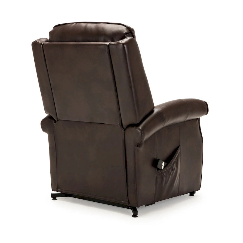 Fauteuil releveur traditionnel 3 positions avec télécommande filaire – Bleu / Rouge / Noir / Marron / Gris tourterelle – 1 place
