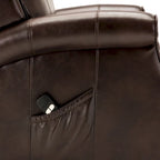 Fauteuil releveur traditionnel 3 positions avec télécommande filaire – Bleu / Rouge / Noir / Marron / Gris tourterelle – 1 place