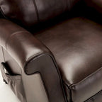 Fauteuil releveur traditionnel 3 positions avec télécommande filaire – Bleu / Rouge / Noir / Marron / Gris tourterelle – 1 place
