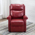 Fauteuil releveur traditionnel 3 positions avec télécommande filaire – Bleu / Rouge / Noir / Marron / Gris tourterelle – 1 place