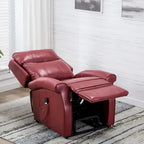 Fauteuil releveur traditionnel 3 positions avec télécommande filaire – Bleu / Rouge / Noir / Marron / Gris tourterelle – 1 place