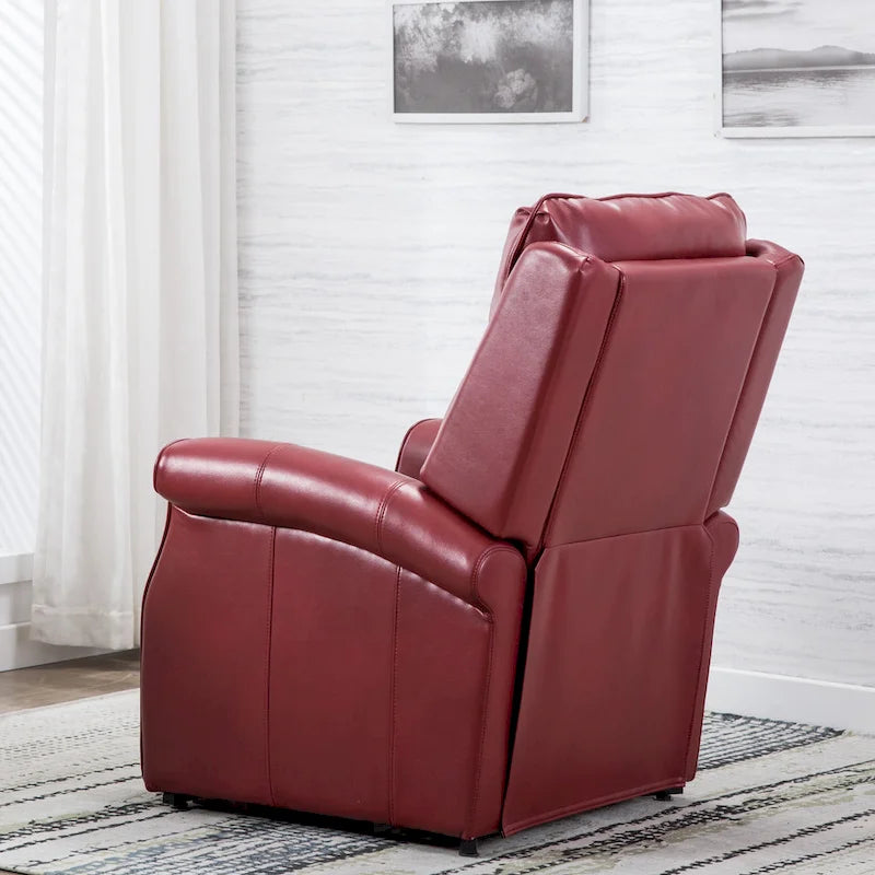 Fauteuil releveur traditionnel 3 positions avec télécommande filaire – Bleu / Rouge / Noir / Marron / Gris tourterelle – 1 place