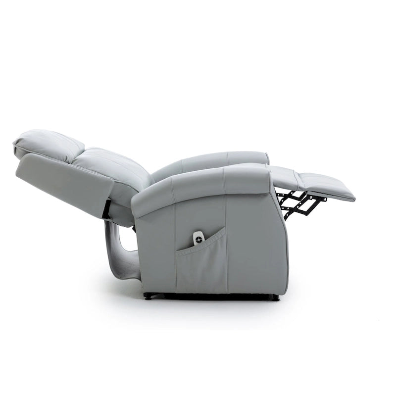 Fauteuil releveur traditionnel 3 positions avec télécommande filaire – Bleu / Rouge / Noir / Marron / Gris tourterelle – 1 place