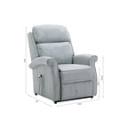 Fauteuil releveur traditionnel 3 positions avec télécommande filaire – Bleu / Rouge / Noir / Marron / Gris tourterelle – 1 place