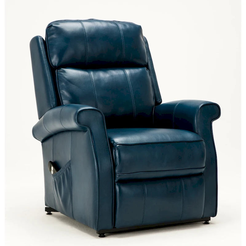 Fauteuil releveur traditionnel 3 positions avec télécommande filaire – Bleu / Rouge / Noir / Marron / Gris tourterelle – 1 place