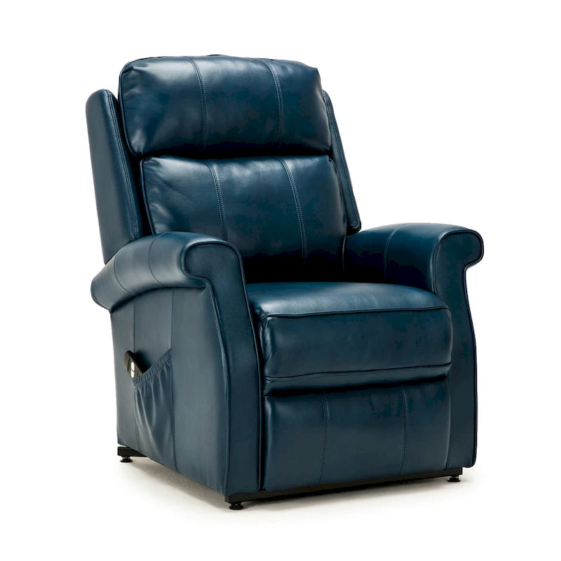 Fauteuil releveur traditionnel 3 positions avec télécommande filaire – Bleu / Rouge / Noir / Marron / Gris tourterelle – 1 place