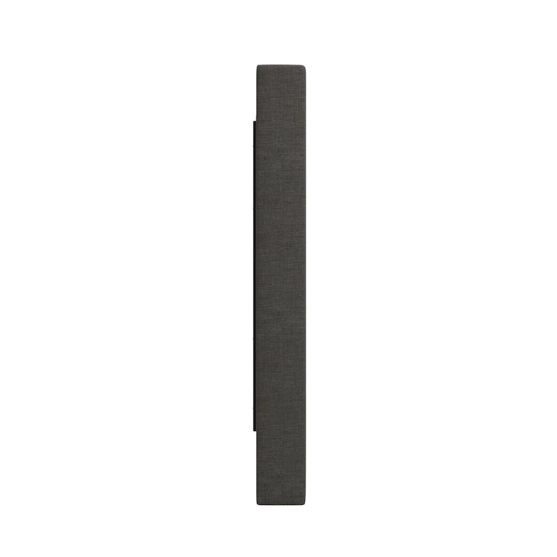 Tête de lit en lin avec oreilles et capitonnage – Beige / Gris / Gris foncé – Queen / King – Haute ou Extra Haute