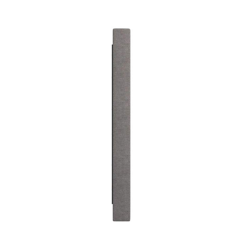 Tête de lit en lin avec oreilles et capitonnage – Beige / Gris / Gris foncé – Queen / King – Haute ou Extra Haute