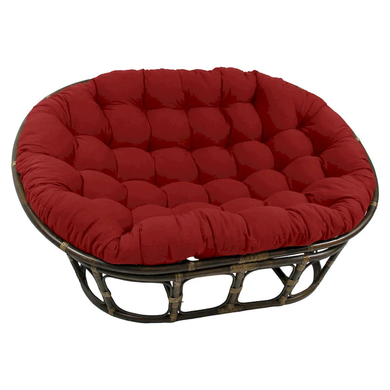 Coussin Double Fauteuil Papasan – Plusieurs Couleurs – Coussin Seulement