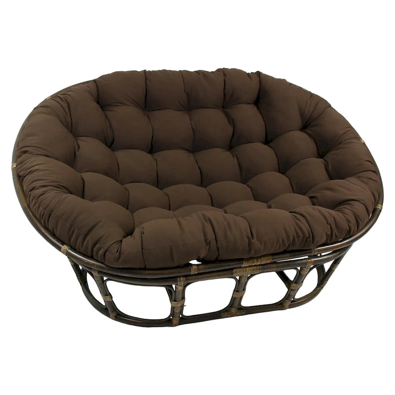 Coussin Double Fauteuil Papasan – Plusieurs Couleurs – Coussin Seulement