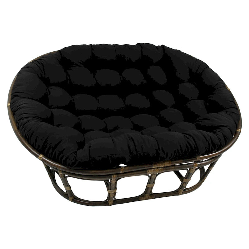 Coussin Double Fauteuil Papasan – Plusieurs Couleurs – Coussin Seulement