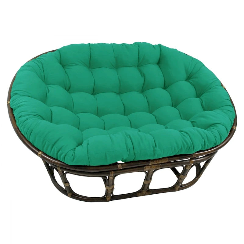 Coussin Double Fauteuil Papasan – Plusieurs Couleurs – Coussin Seulement