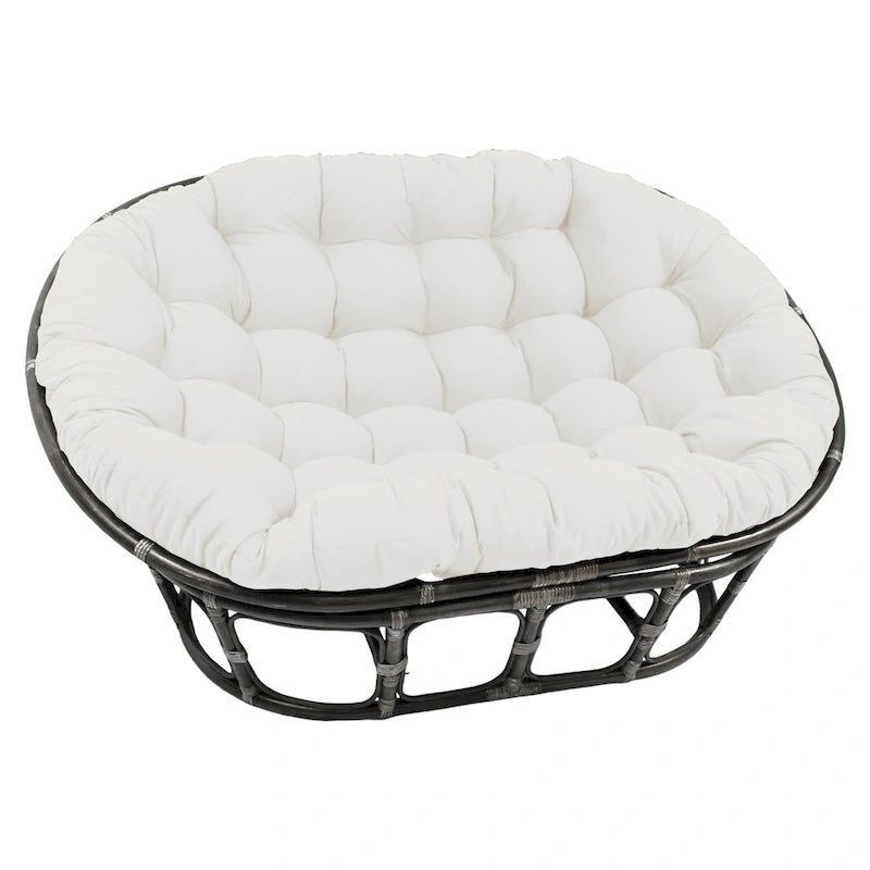 Coussin Double Fauteuil Papasan – Plusieurs Couleurs – Coussin Seulement