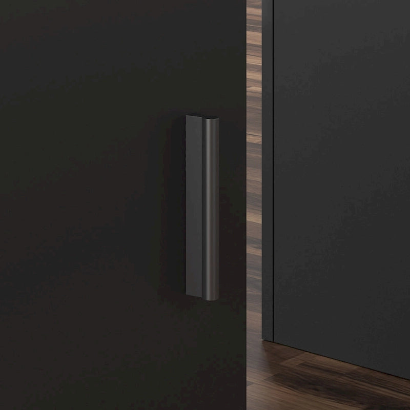 Bureau réglable en hauteur avec armoire et tiroirs intégrés – Blanc/Bois / Noir/Bois – 1 personne