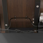 Bureau réglable en hauteur avec armoire et tiroirs intégrés – Blanc/Bois / Noir/Bois – 1 personne