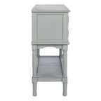 Console de ferme avec 2 tiroirs et 2 portes – Gris vieilli / Noir / Greige / Blanc vieilli