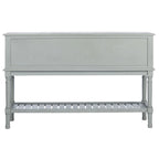 Console de ferme avec 2 tiroirs et 2 portes – Gris vieilli / Noir / Greige / Blanc vieilli