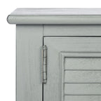 Console de ferme avec 2 tiroirs et 2 portes – Gris vieilli / Noir / Greige / Blanc vieilli