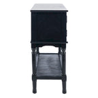 Console de ferme avec 2 tiroirs et 2 portes – Gris vieilli / Noir / Greige / Blanc vieilli