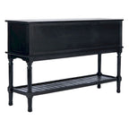 Console de ferme avec 2 tiroirs et 2 portes – Gris vieilli / Noir / Greige / Blanc vieilli