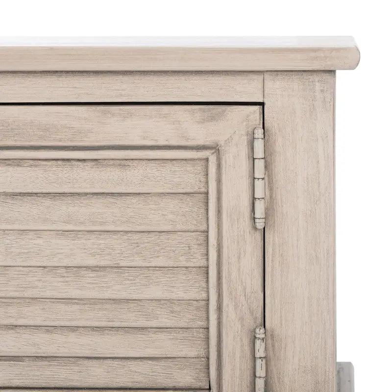 Console de ferme avec 2 tiroirs et 2 portes – Gris vieilli / Noir / Greige / Blanc vieilli