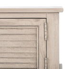 Console de ferme avec 2 tiroirs et 2 portes – Gris vieilli / Noir / Greige / Blanc vieilli