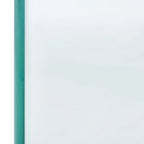 Table basse ovale en verre trempé avec piédestal géométrique – Transparent