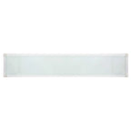 Console acrylique avec pieds Clé grecque – Noir / Transparent