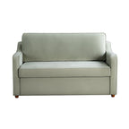 Canapé-lit convertible avec lit gigogne et mode chaise longue – Mauve / Sauge – 2 places / Couchage