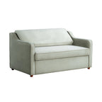 Canapé-lit convertible avec lit gigogne et mode chaise longue – Mauve / Sauge – 2 places / Couchage