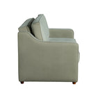 Canapé-lit convertible avec lit gigogne et mode chaise longue – Mauve / Sauge – 2 places / Couchage