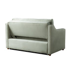 Canapé-lit convertible avec lit gigogne et mode chaise longue – Mauve / Sauge – 2 places / Couchage